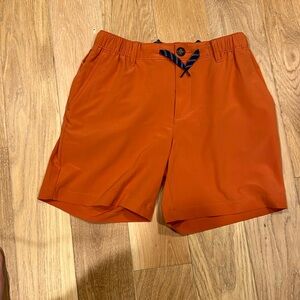 Chubbies orange Athletic Shorts Lightweight Elastic‎ Waist with button small